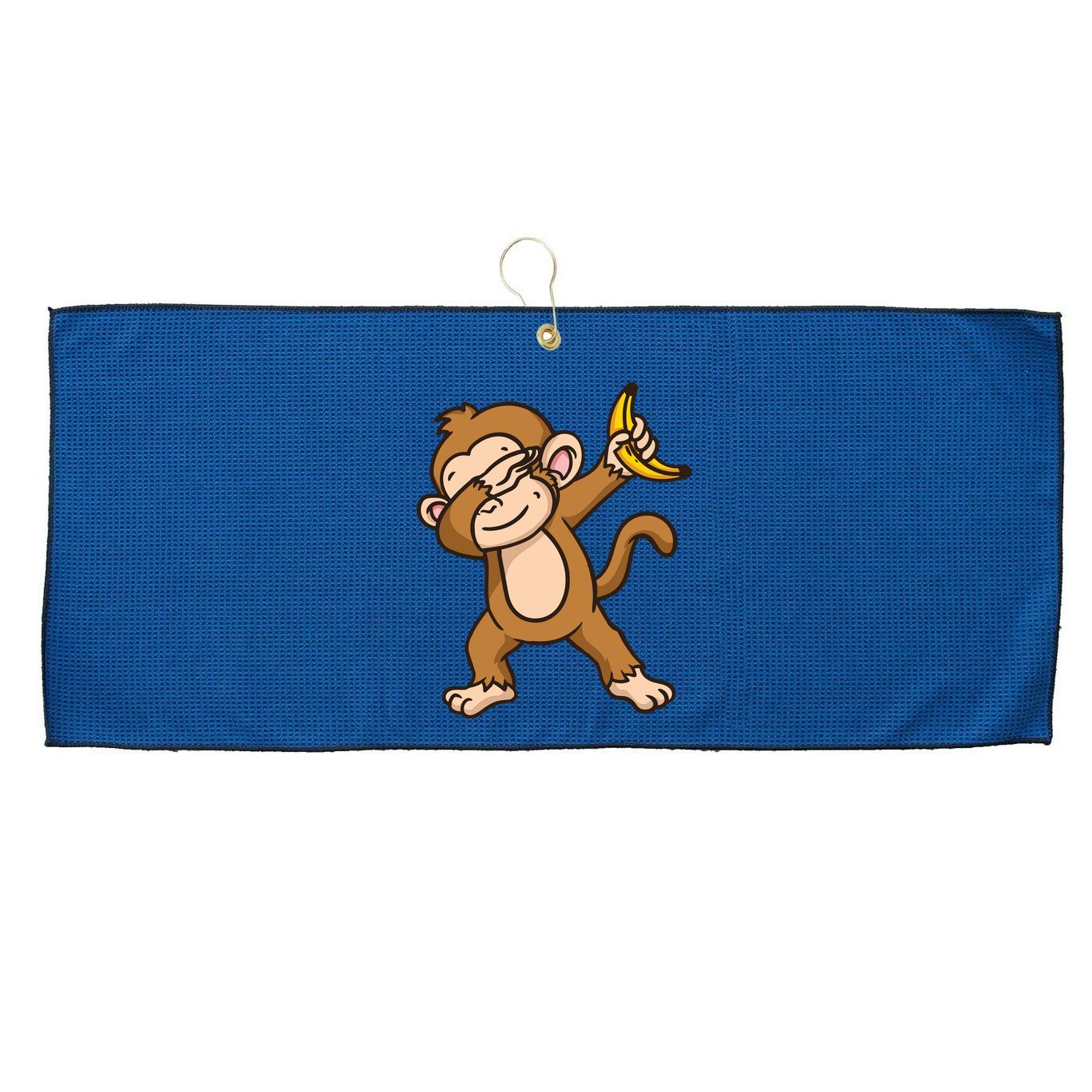 Monkey Dabbing Funny Large Microfiber Waffle Golf Towel