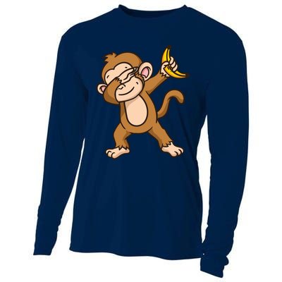 Monkey Dabbing Funny Cooling Performance Long Sleeve Crew