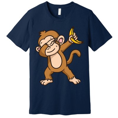 Monkey Dabbing Funny Premium T-Shirt