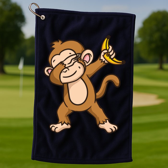 Monkey Dabbing Funny Golf Towel