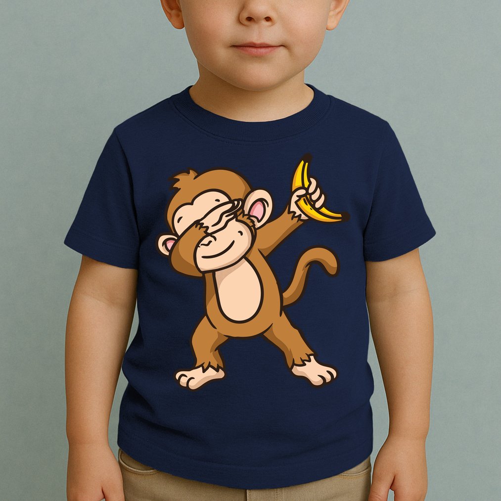 Monkey Dabbing Funny Toddler T-Shirt