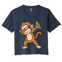 Monkey Dabbing Funny Crop Top