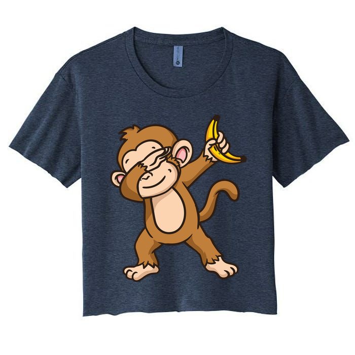 Monkey Dabbing Funny Crop Top