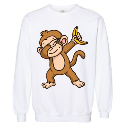 Monkey Dabbing Funny Garment-Dyed Sweatshirt