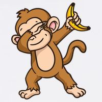 Monkey Dabbing Funny Garment-Dyed Sweatshirt