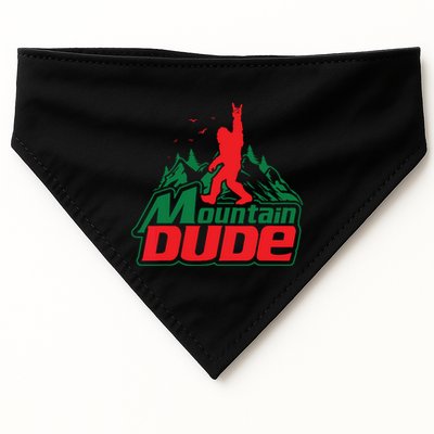 Mountain Dude Funny Bigfoot Sasquatch Hiking USA-Made Doggie Bandana