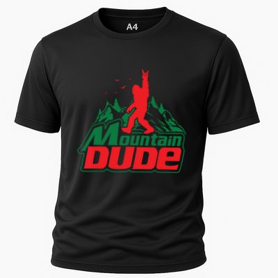 Mountain Dude Funny Bigfoot Sasquatch Hiking Performance Shirt