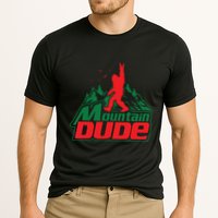 Mountain Dude Funny Bigfoot Sasquatch Hiking Cooling Performance Crew T-Shirt
