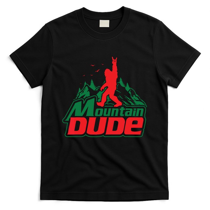 Mountain Dude Funny Bigfoot Sasquatch Hiking T-Shirt