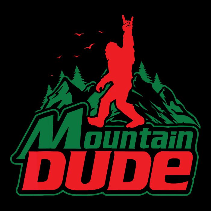 Mountain Dude Funny Bigfoot Sasquatch Hiking Impact Tech Backpack