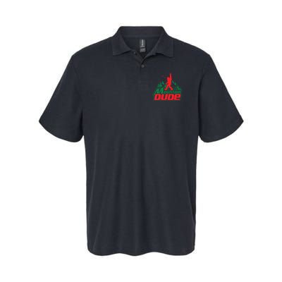 Mountain Dude Funny Bigfoot Sasquatch Hiking Polo