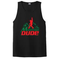 Mountain Dude Funny Bigfoot Sasquatch Hiking PosiCharge Competitor Tank