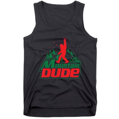 Mountain Dude Funny Bigfoot Sasquatch Hiking Tank Top