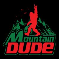 Mountain Dude Funny Bigfoot Sasquatch Hiking Ladies Long Sleeve Shirt