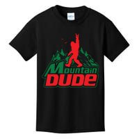 Mountain Dude Funny Bigfoot Sasquatch Hiking Kids T-Shirt