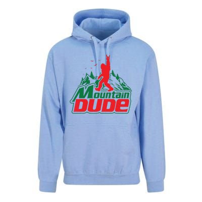 Mountain Dude Funny Bigfoot Sasquatch Hiking Unisex Surf Hoodie