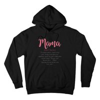 Mama Definition Funny Mom Christmas Mother's Day Hoodie