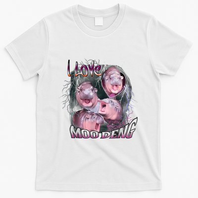 Moo Dang Funny Dwarf Baby Hippo In The Zoo T-Shirt