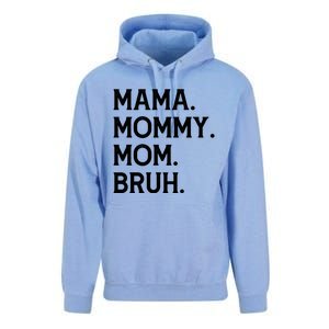 Mothers Day Funny Gift Mama Mommy Mom Bruh Gift Unisex Surf Hoodie