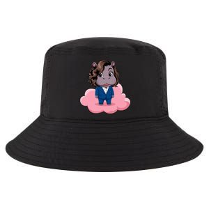 Moo Deng For Harris Kamala Harris Supporter Cute Funny Hippo Cool Comfort Performance Bucket Hat