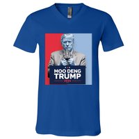 Moo Deng For Trump 2024 V-Neck T-Shirt