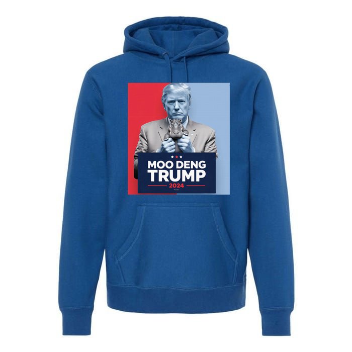 Moo Deng For Trump 2024 Premium Hoodie