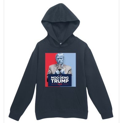 Moo Deng For Trump 2024 Urban Pullover Hoodie