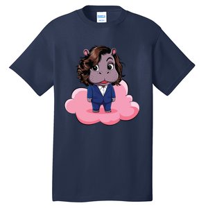 Moo Deng For Harris Kamala Harris Supporter Cute Funny Hippo Tall T-Shirt