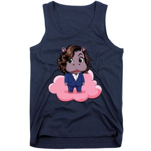 Moo Deng For Harris Kamala Harris Supporter Cute Funny Hippo Tank Top