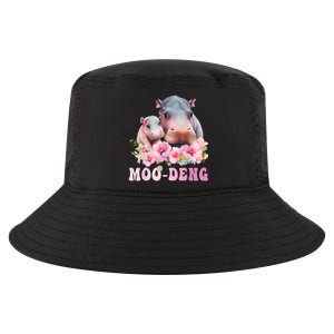 Moo Deng Floral Flower Pygmy Hippopotamus Cool Comfort Performance Bucket Hat