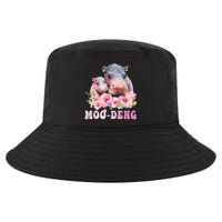 Moo Deng Floral Flower Pygmy Hippopotamus Cool Comfort Performance Bucket Hat