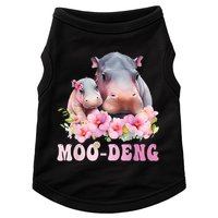 Moo Deng Floral Flower Pygmy Hippopotamus Doggie Tank