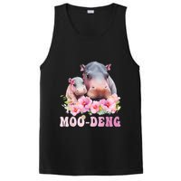 Moo Deng Floral Flower Pygmy Hippopotamus PosiCharge Competitor Tank