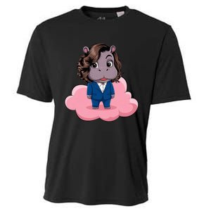 Moo Deng For Harris Kamala Harris Supporter Cute Funny Hippo Cooling Performance Crew T-Shirt