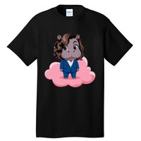 Moo Deng For Harris Kamala Harris Supporter Cute Funny Hippo Tall T-Shirt