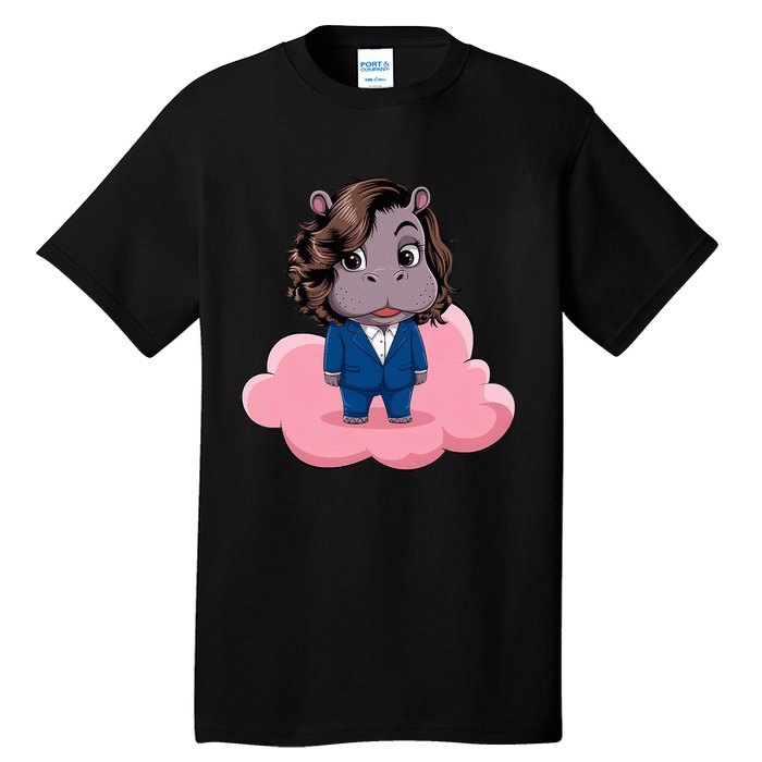 Moo Deng For Harris Kamala Harris Supporter Cute Funny Hippo Tall T-Shirt