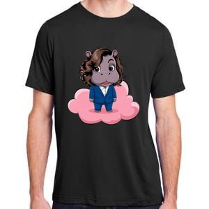 Moo Deng For Harris Kamala Harris Supporter Cute Funny Hippo Adult ChromaSoft Performance T-Shirt