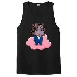 Moo Deng For Harris Kamala Harris Supporter Cute Funny Hippo PosiCharge Competitor Tank