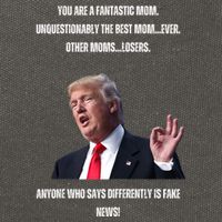 MotherS Day Fantastic Mom Trump Cotton Canvas Backpack
