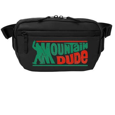 Mountain Dude Funny Bigfoot Sasquatch Rock On Hiking Vintage Crossbody Pack