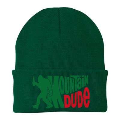 Mountain Dude Funny Bigfoot Sasquatch Hiking Gift Knit Cap Winter Beanie