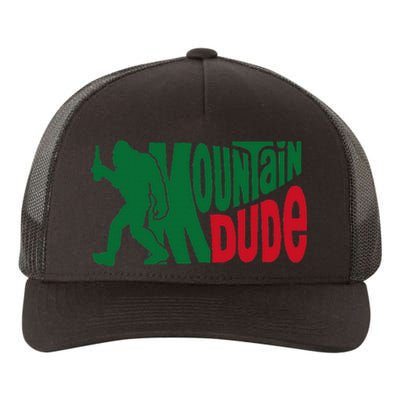 Mountain Dude Funny Bigfoot Sasquatch Hiking Gift Yupoong Adult 5-Panel Trucker Hat