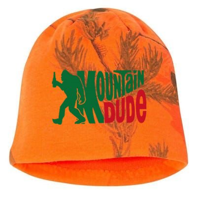 Mountain Dude Funny Bigfoot Sasquatch Hiking Gift Kati - Camo Knit Beanie