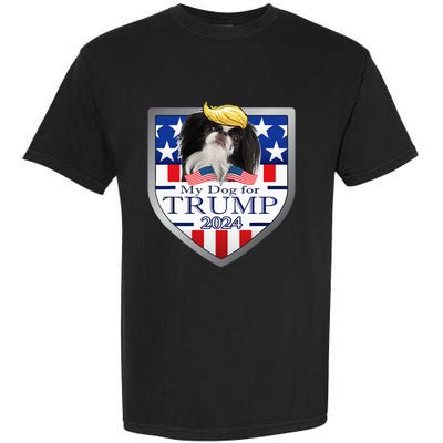 My Dog For Trump 2024 Japanese Chin Garment-Dyed Heavyweight T-Shirt