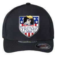 My Dog For Trump 2024 Japanese Chin Flexfit Unipanel Trucker Cap