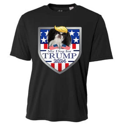 My Dog For Trump 2024 Japanese Chin Cooling Performance Crew T-Shirt