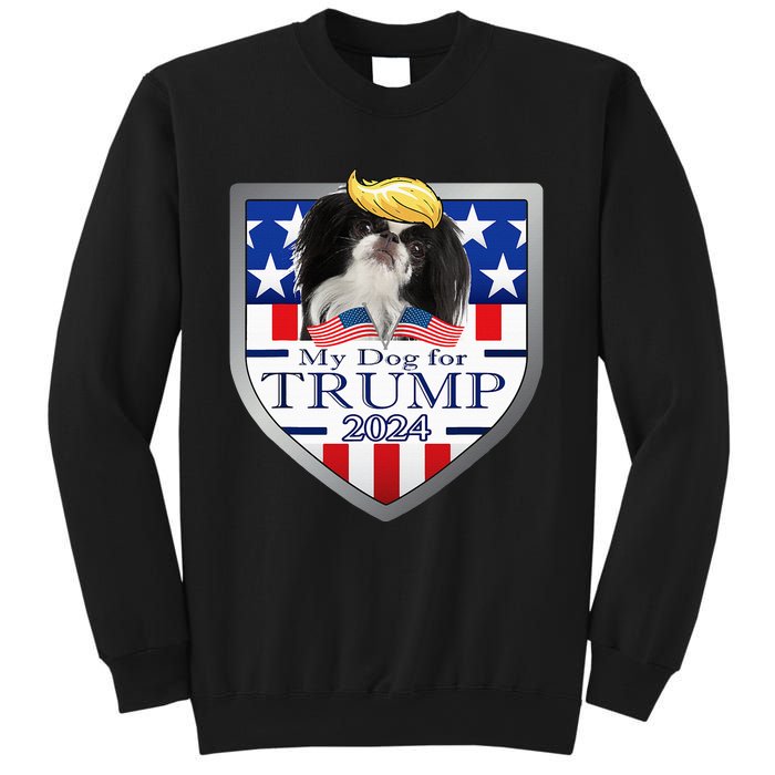 My Dog For Trump 2024 Japanese Chin Sweatshirt