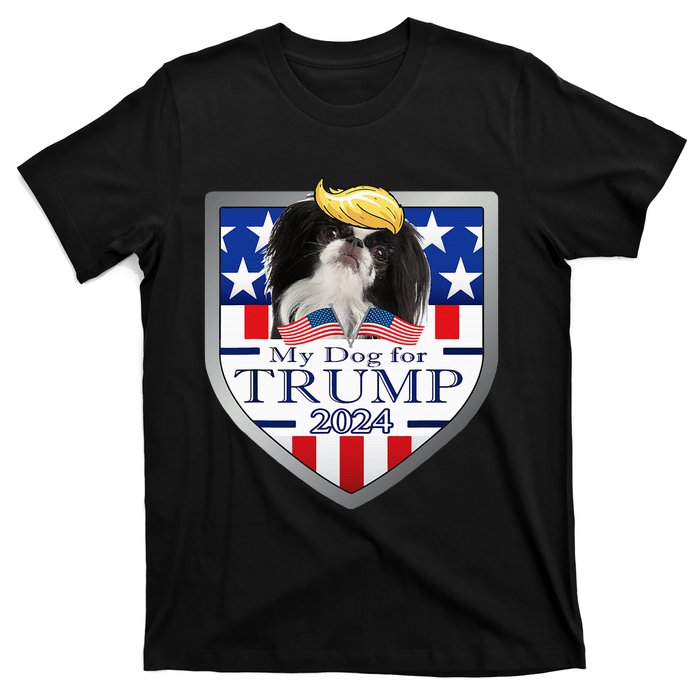 My Dog For Trump 2024 Japanese Chin T-Shirt