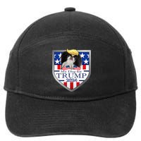 My Dog For Trump 2024 Japanese Chin 7-Panel Snapback Hat