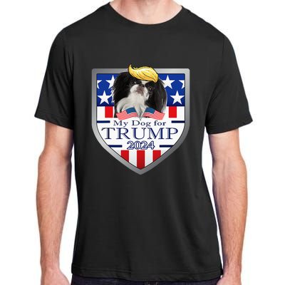 My Dog For Trump 2024 Japanese Chin Adult ChromaSoft Performance T-Shirt